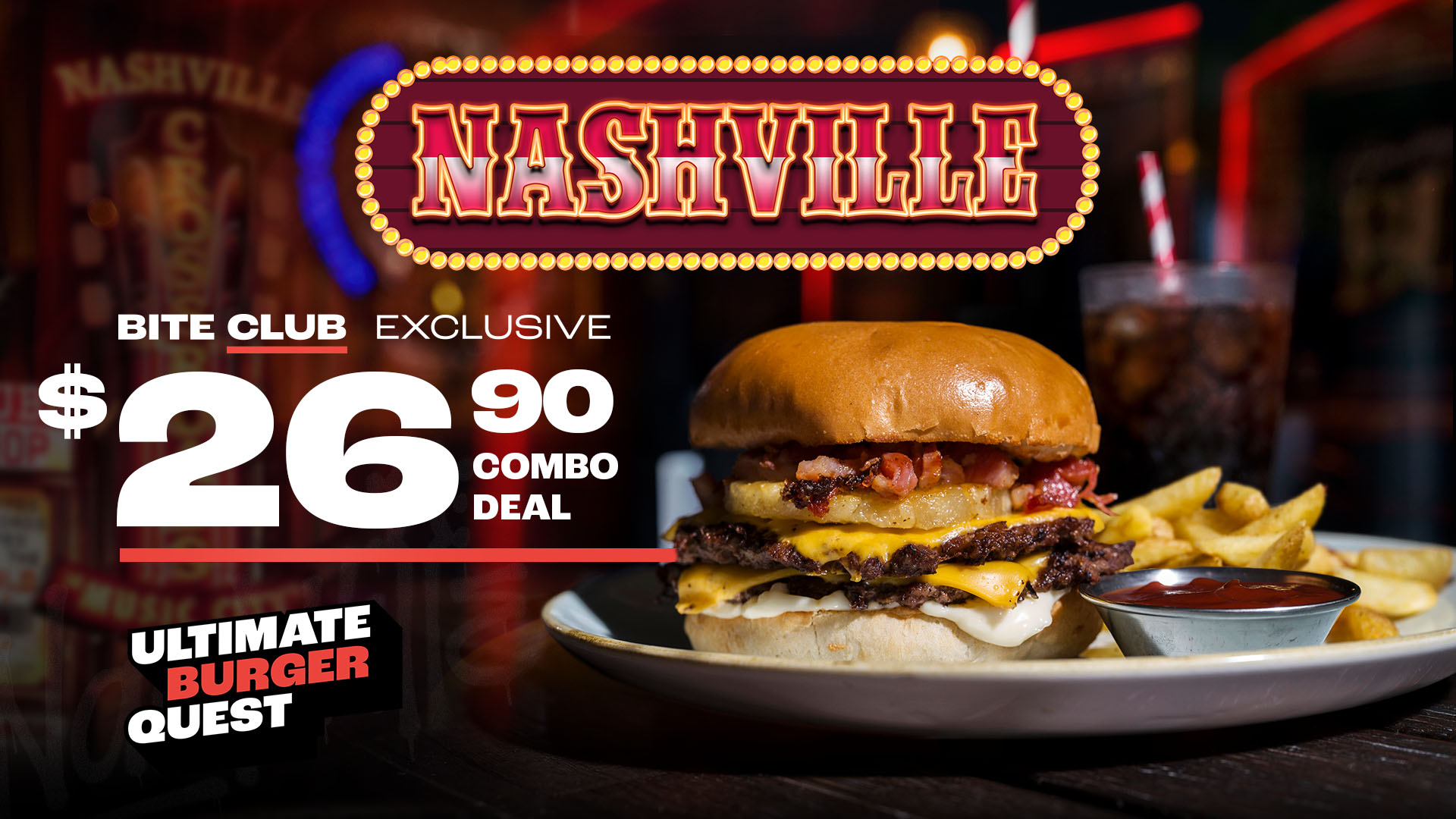 Nashville: combo por 26,90 dolares, exclusivo Bite Club