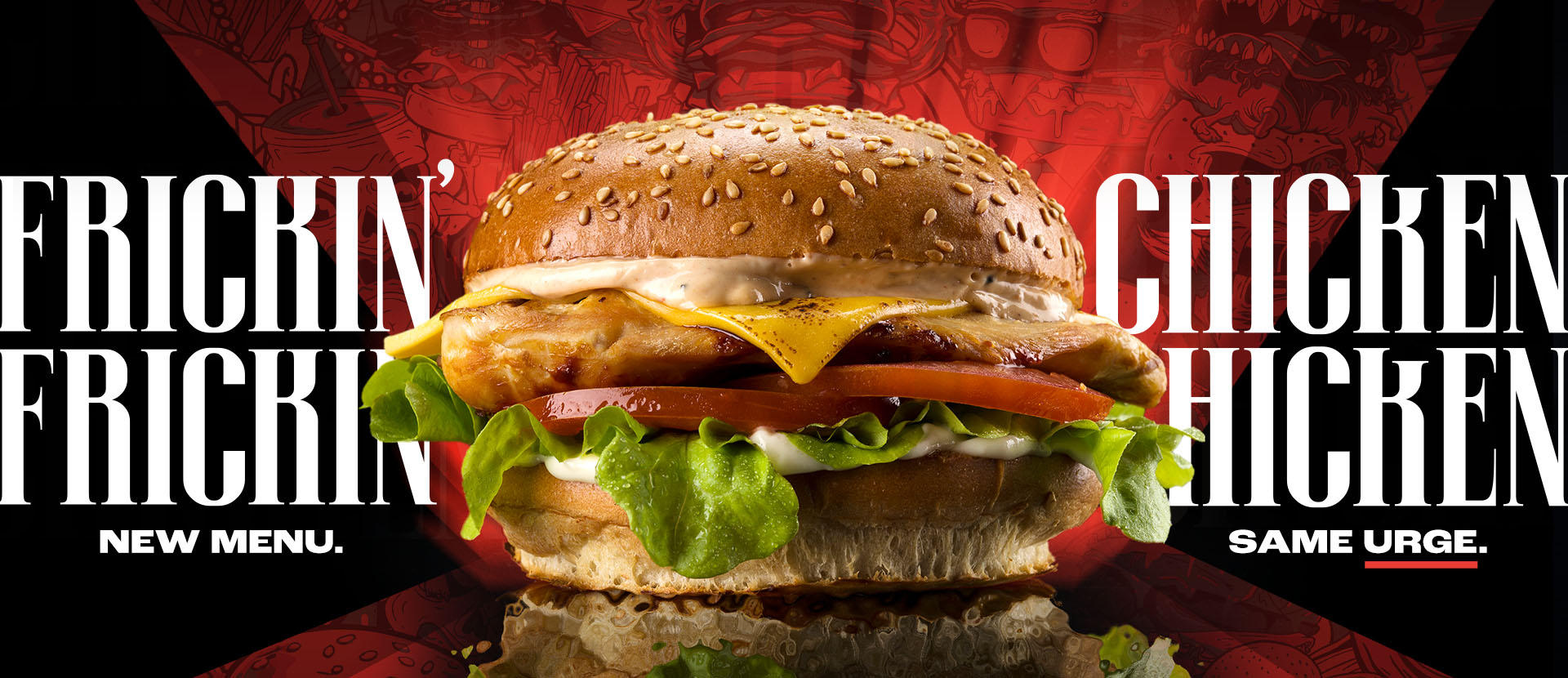 Frickin’ Chicken. New menu, same urge